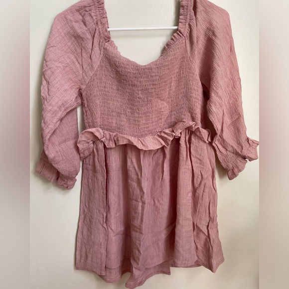 Pink Ruffled Blouse - Picture 4 of 5